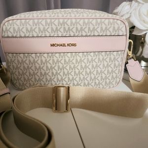 Michael kors Kenly Large Crossbody In Powder Blush